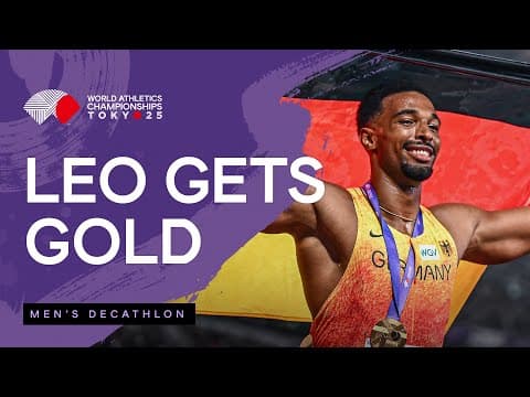 Leo Neugebauer scores 6888 points to claim gold | World Athletics Championships Tokyo 25