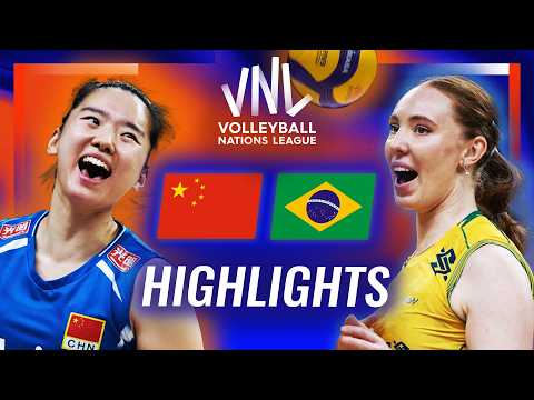 China 🇨🇳 vs. Brazil 🇧🇷 - Highlights | Women's VNL 2026