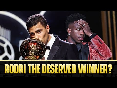 Rodri beats Vini Jr. to Ballon d’Or, was the Spaniard the deserved winner? | Morning Footy