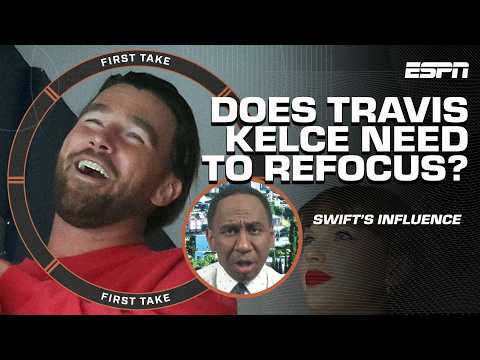 Can Taylor Swift INFLUENCE Travis Kelce to get his head BACK IN THE GAME? 👀 | First Take