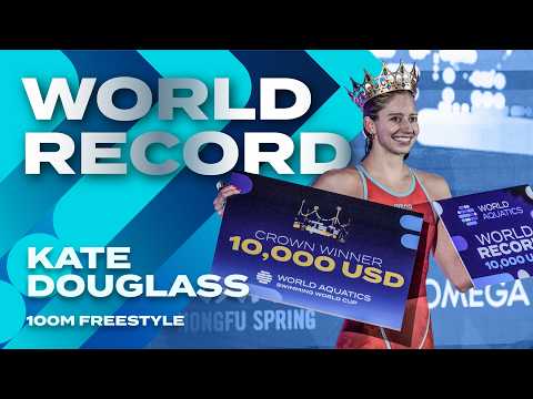 Kate Douglass Makes History with First Sub-50 100m Freestyle! 💥 | Swimming World Cup 2025