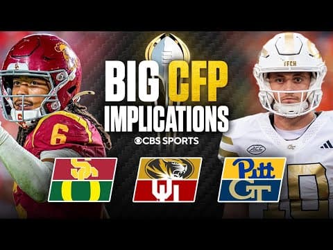 College Football Week 13 Preview: USC-Oregon, Missouri-Oklahoma, Pittsburgh-Georgia Tech & MORE