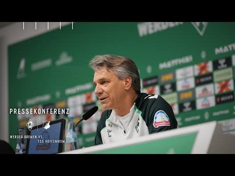 Pressekonferenz mit Horst Steffen vor Hoffenheim I SV Werder Bremen vs. TSG 1899 Hoffenheim