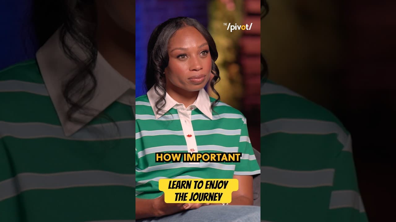 The finish line is what we aim for but the journey is what we need to focus on-Allyson Felix