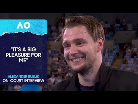 Alexander Bublik On-Court Interview | Australian Open 2026 Third Round