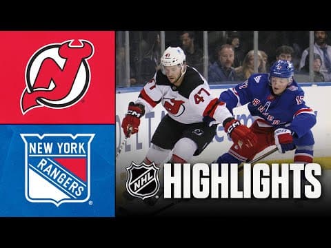 NHL Preseason Highlights | Devils vs. Rangers | October 2, 2025