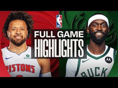 PISTONS at BUCKS | FULL GAME HIGHLIGHTS | November 22, 2025