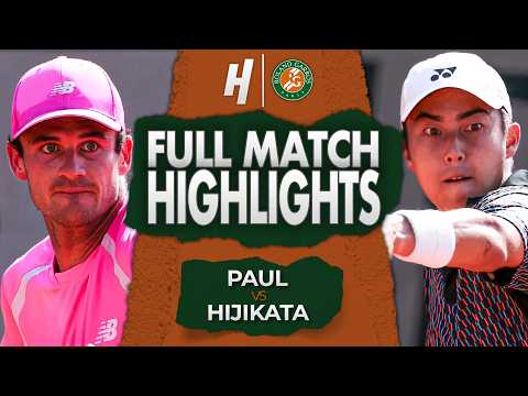 Tommy Paul vs Rinky Hijikata - FULL Match Highlights | Roland Garros 2026