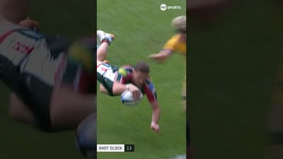 Freddie Steward ducking and diving for the line 😮‍💨 | @PREM-Rugby | #PREMRugby