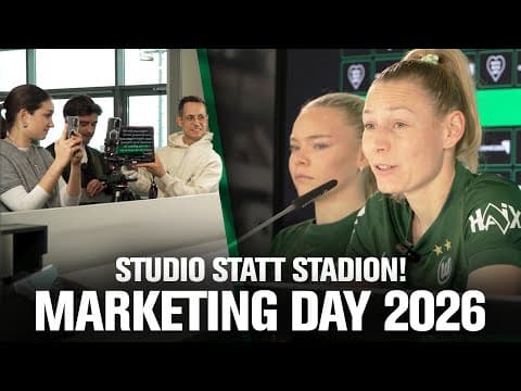 Drehtag an der VW-Arena 🎬 Ein Blick hinter die Kulissen des Marketingdays der Wölfinnen 26 🐺📺 | BTS
