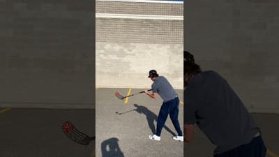 Got the Floorball stick out