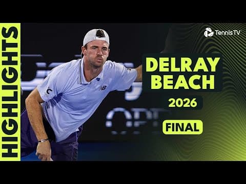 Tommy Paul and Sebastian Korda Play for the Title 🏆 Delray Beach 2026 Final Highlights