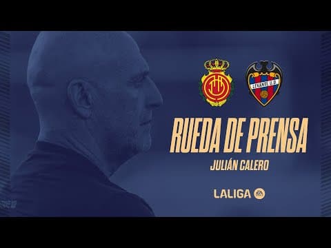 RUEDA DE PRENSA de JULIÁN CALERO previa al encuentro ante el RCD Mallorca (J10)