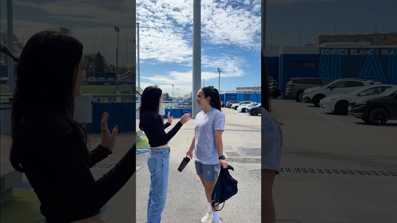 ¿Qué le dirías a la siguiente persona? 🤔🤣 #RCDEFem #shorts #shortsviral