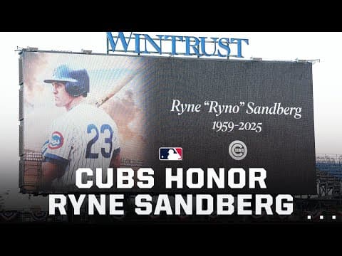 Cubs pay tribute to Ryne Sandberg