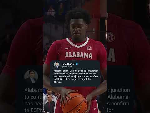 Alabama's Charles Bediako is no longer eligible