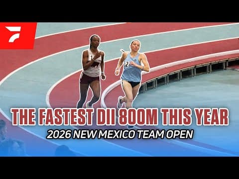 The FASTEST DII 800m of the Year at the New Mexico Team Open 2026