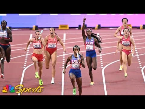 Sha'Carri SLAMS THE DOOR as Team USA clinches women's 4x100 finals berth in Tokyo | NBC Sports