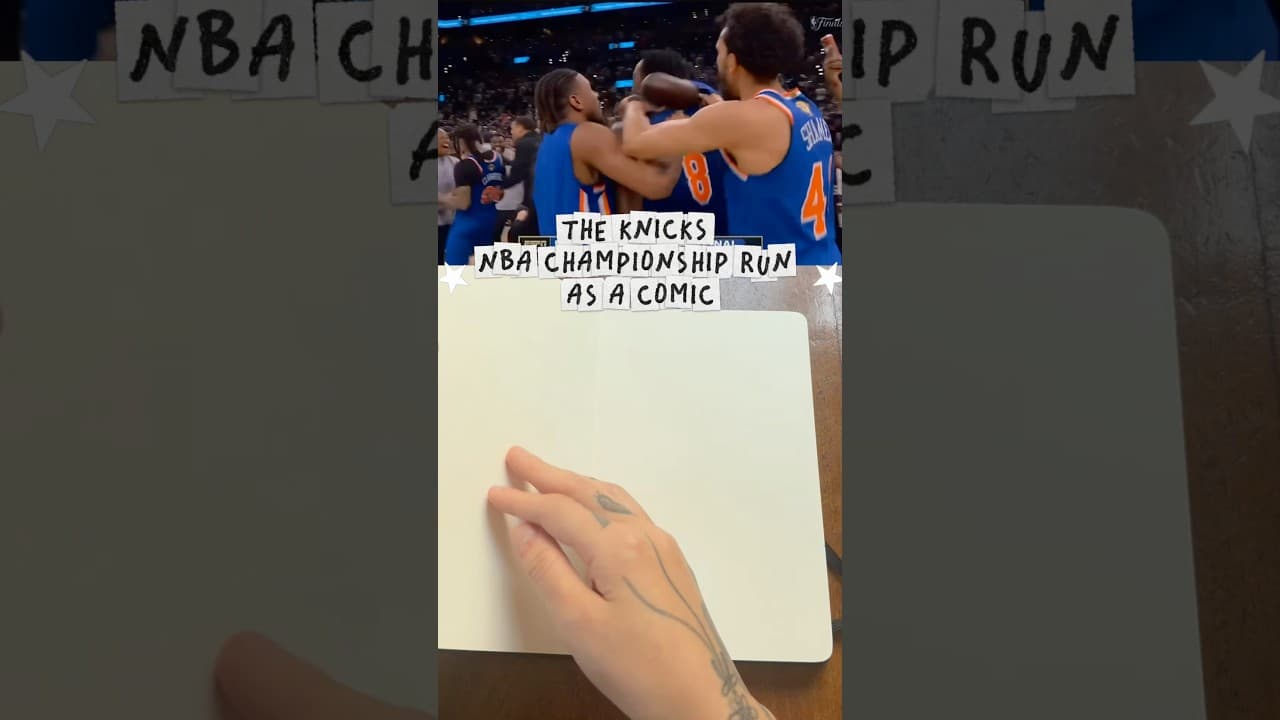 this run feels like a work of art 🖼️✍️#nba #nyknicks #drawing