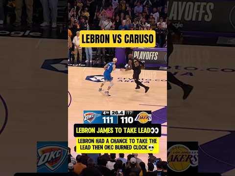 LeBron had a chance to take the LEAD👀