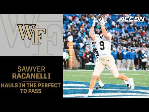 Wake Forest QB Robby Ashford Throws A Dot For 6