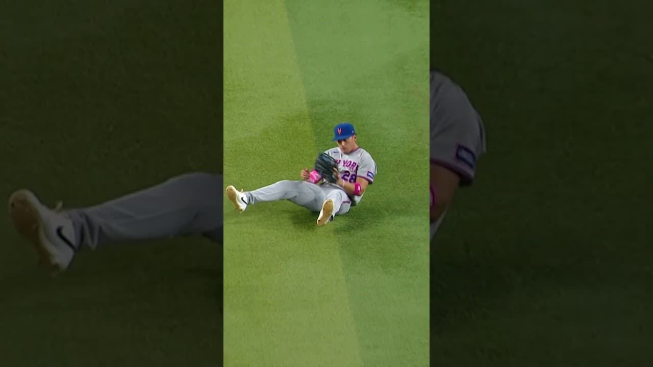 Tyrone Taylor makes the diving catch! 👏 #mlb #nymets #baseball