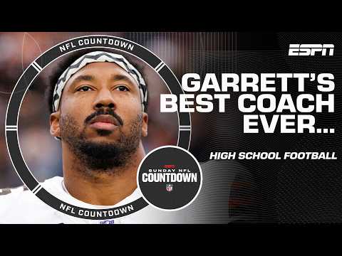 Myles Garrett recognizes his high school coach š 'The greatest coach I've ever had' | NFL Countdown