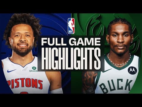 PISTONS at BUCKS | FULL GAME HIGHLIGHTS | December 3, 2025