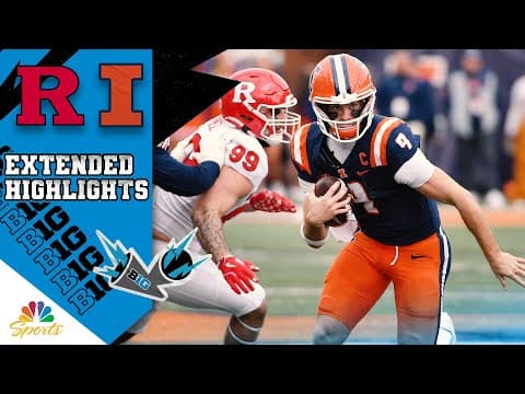 Rutgers vs. Illinois | COLLEGE FOOTBALL HIGHLIGHTS | 10/25/2025 | NBC Sports