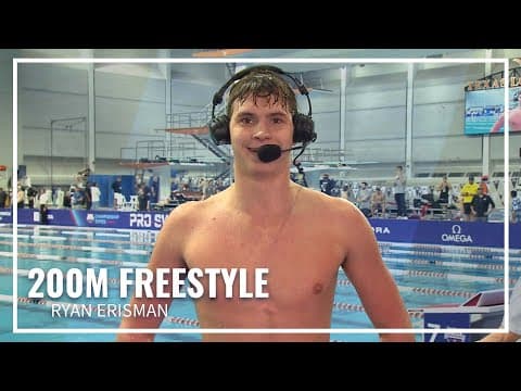 Ryan Erisman Powerful Victory in 200M Freestyle After 800M Freestyle | 2026 Pro Swim Series Austin