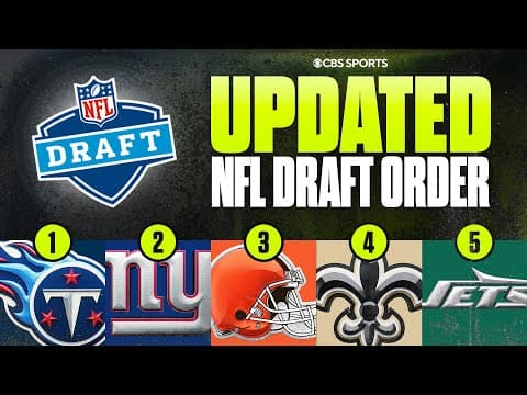 UPDATED 2026 NFL Draft Order after Week 11: Titans options with No. 1 overall pick & More