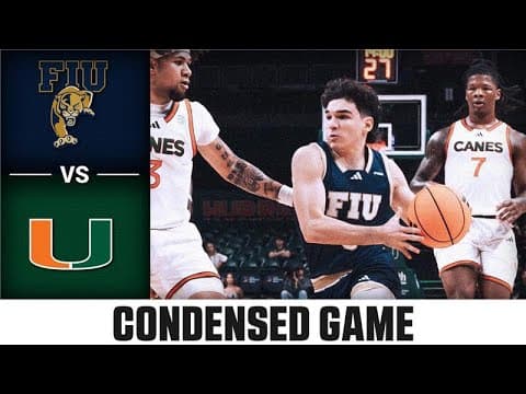 FIU vs. Miami Condensed Game | 2025-26 ACC Men's Basketball