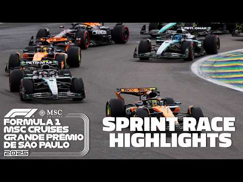 CHAMPIONSHIP RACE CHAOS 😱 Brazilian Grand Prix Sprint Race HIGHLIGHTS 🏎️ | ESPN F1