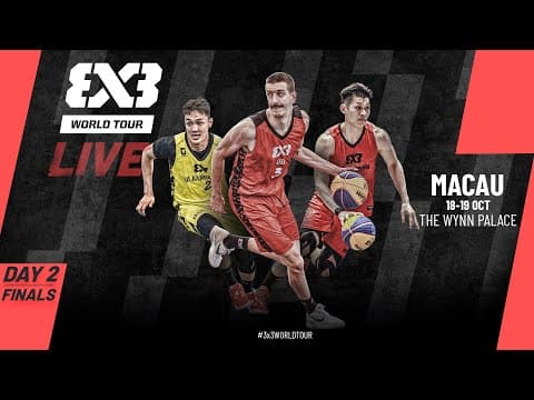 LIVE 🔴 FIBA #3x3WorldTour Macau 2025 | Finals | #3x3Basketball