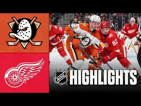 NHL Highlights | Ducks vs. Red Wings | November 13, 2025
