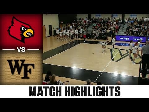 Louisville vs. Wake Forest Match Highlights | 2025 ACC Volleyball