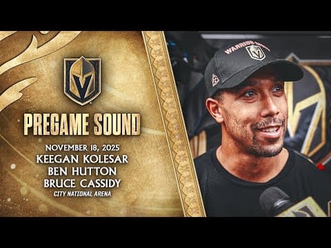 🎥 PREGAME SOUND: Kolesar, Hutton & Cassidy