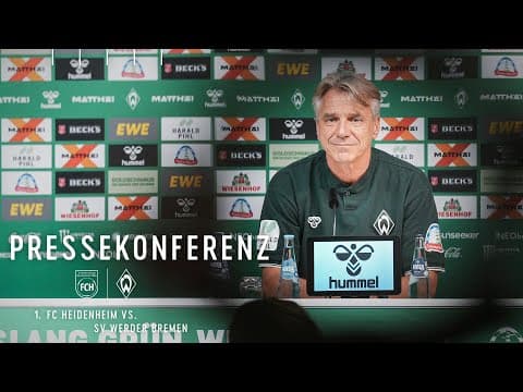 Pressekonferenz mit Horst Steffen vor Heidenheim | 1.FC Heidenheim - SV Werder Bremen