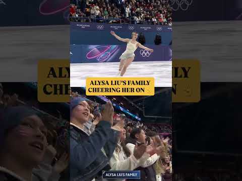 Alysa Liu's family cheering her on 👏❤️