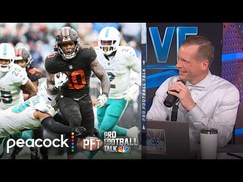 Browns' Quinshon Judkins trending up, college sports trending down | Pro Football Talk | NFL on NBC