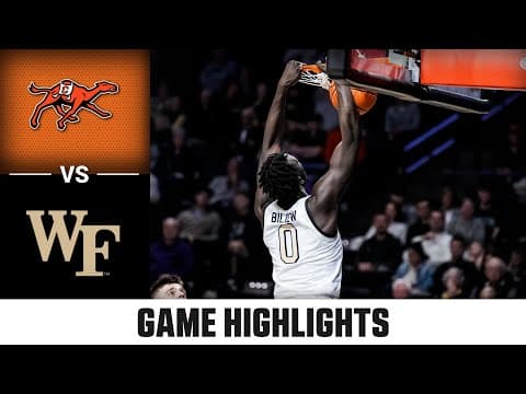Campbell vs. Wake Forest Game Highlights | 2025-26 ACC Men's Basketball