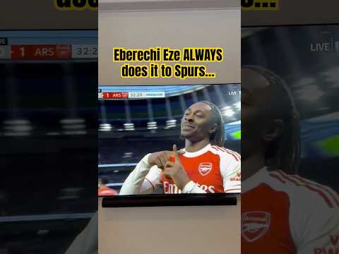 Eberechi Eze makes it Tottenham 0 - 1 Arsenal in the North London Derby. #arsenal #eberechieze #nld