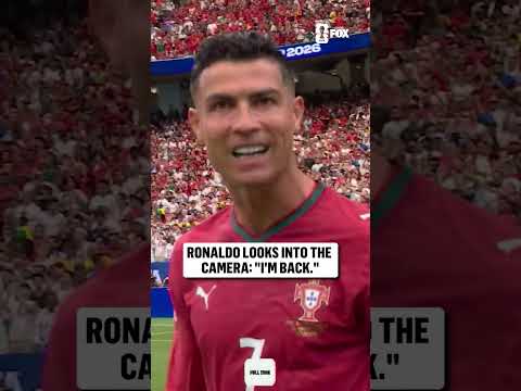 Cristiano Ronaldo makes it known. HE'S BACK 🗣️