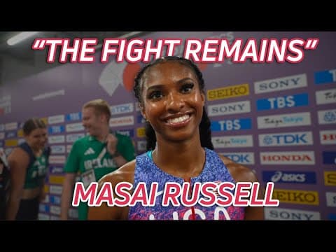 "The Fire Continues, The Fight Remains" | Masai Russell at World Athletics Championships Tokyo 2025