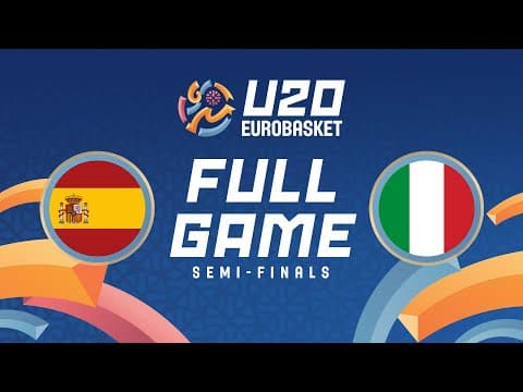 LIVE - Spain v Italy | FIBA U20 Women's EuroBasket 2025 | Semi-Finals