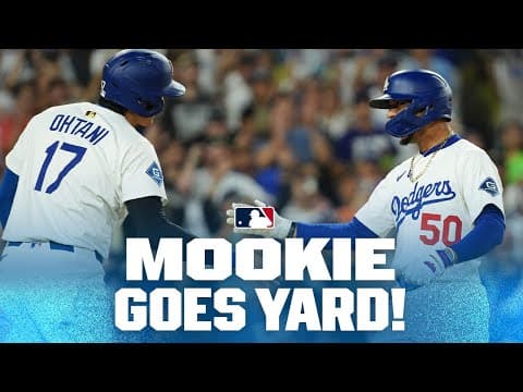 Mookie Betts' 17th home run of the season extends the Dodgers lead! 💪