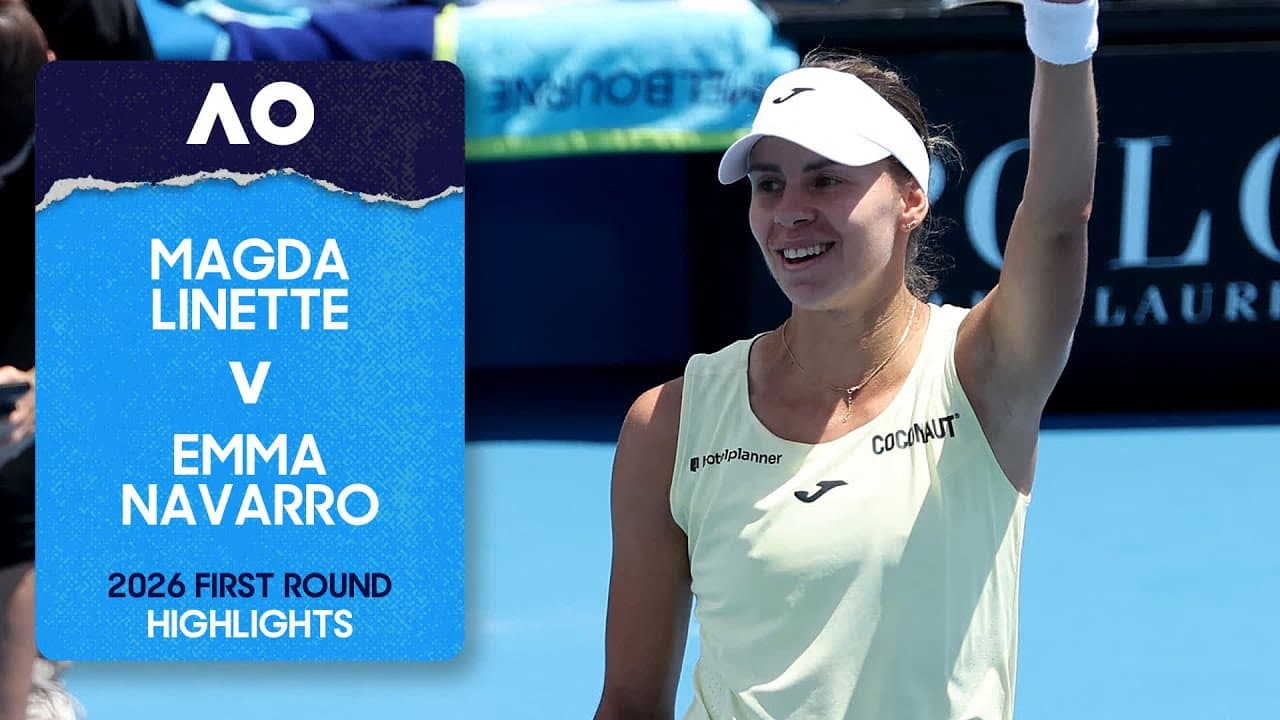 Magda Linette v Emma Navarro Full Match | Australian Open 2026 First Round