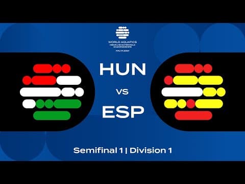 Semi-Final 1 | Hungary vs Spain | World Aquatics Men’s U16 Water Polo Championships 2024