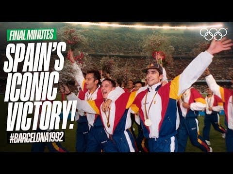 Spain's ICONIC Victory at Barcelona 1992! ⚽️🇪🇸 | Final Minutes