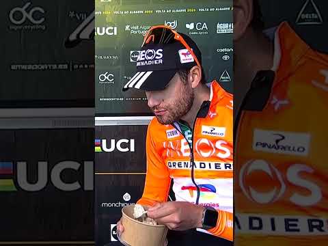 TT so fast Filippo Ganna made it to dinner before anyone else made it home 😅🍚